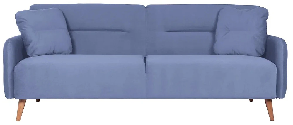Синий прямой диван Хюгге трехместный Дизайн 5