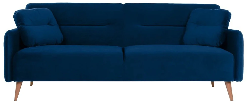 Синий прямой диван Хюгге трехместный Дизайн 3
