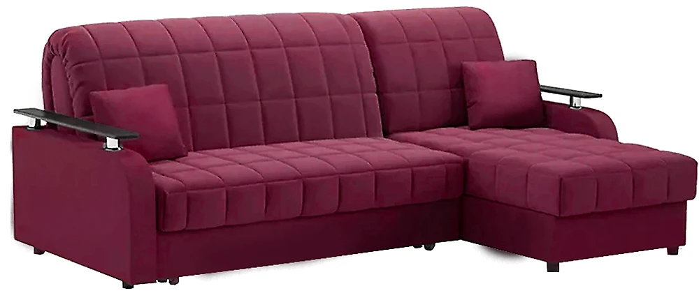 угловой диван для детской Карина Плюш Бордо
