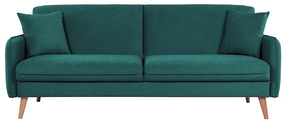 Прямой диван из велюра  Энн трехместный Дизайн 3