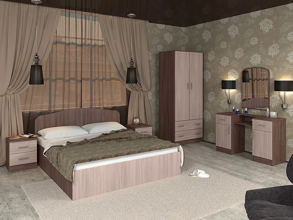 Модульная спальня  Тавла-13 Л Дизайн-2