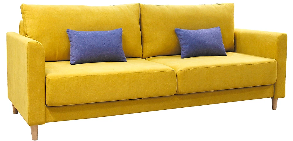 диван желтого цвета Юстин 2 Дизайн 2