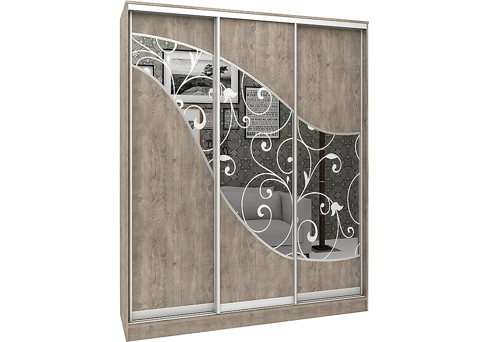 Раздвижной шкаф Аурум 11.1 Дизайн-3