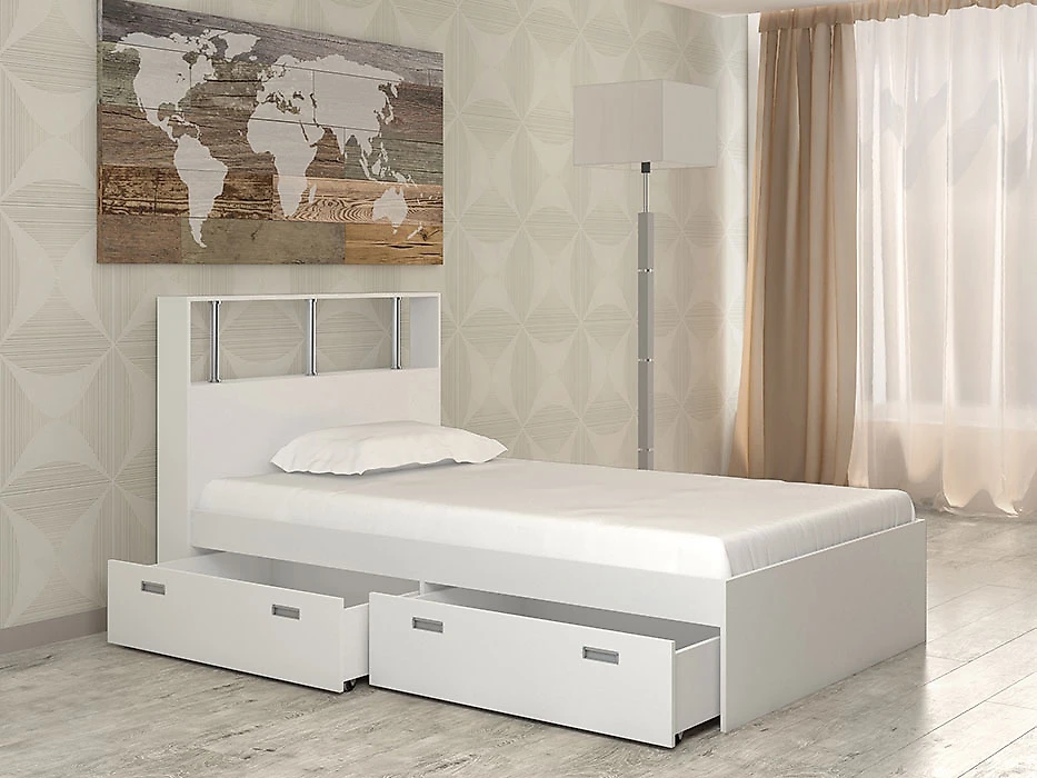 Небольшая кровать Бриз-6 (120) Дизайн-1