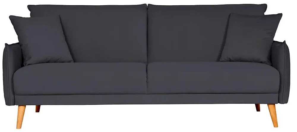 Прямой диван из велюра  Наттен трехместный Дизайн 5