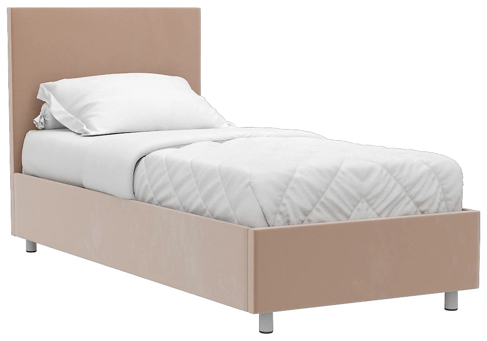 широкая кровать Белла 90х200 с ламелями Плюш Бейдж