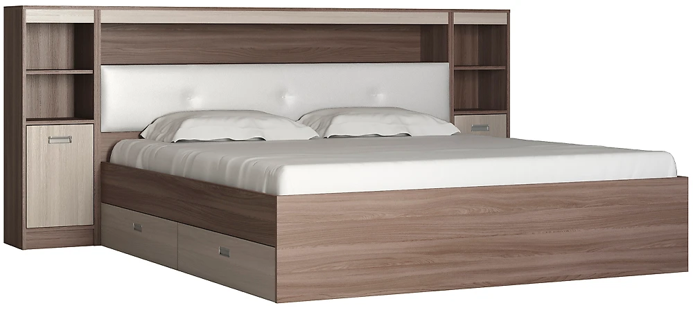 большая двуспальная кровать Виктория-5-180 Дизайн-3