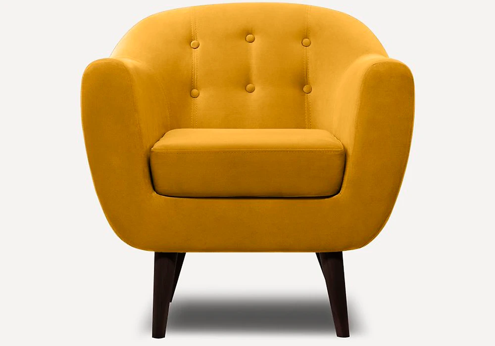 Малогабаритное кресло Роттердам Velvet Yellow арт. KZ000006790