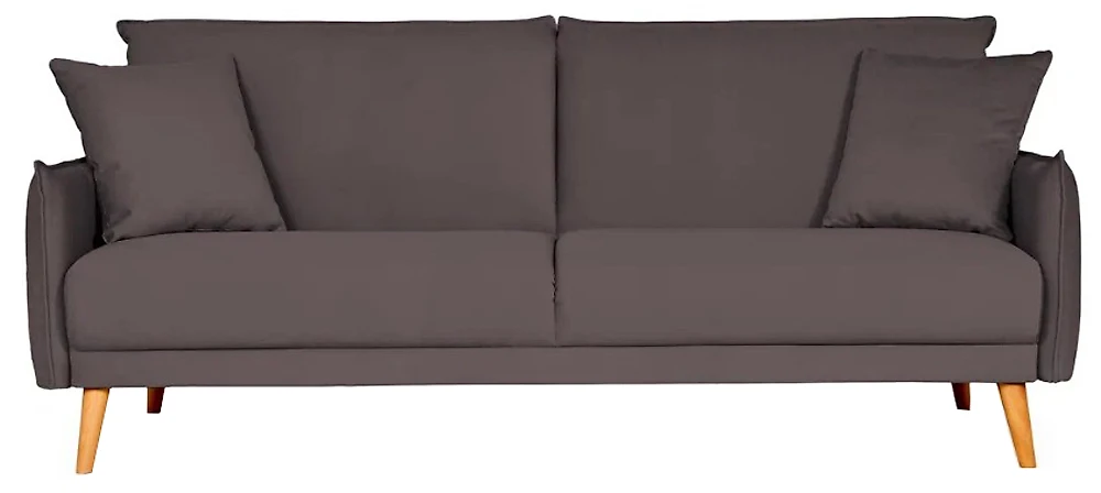 Прямой диван из велюра  Наттен трехместный Дизайн 1