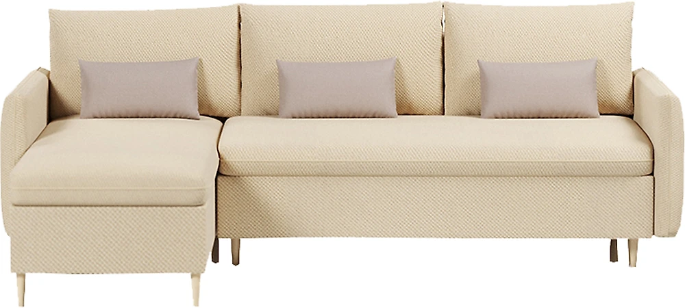 Угловой диван с подушками Рон Амиго Беж