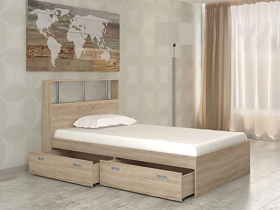 Кровать с высокой спинкой Бриз-6 (120) Дизайн-2