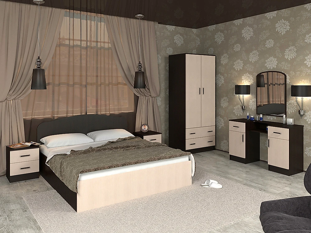 Модульная спальня  Тавла-13 Л Дизайн-1