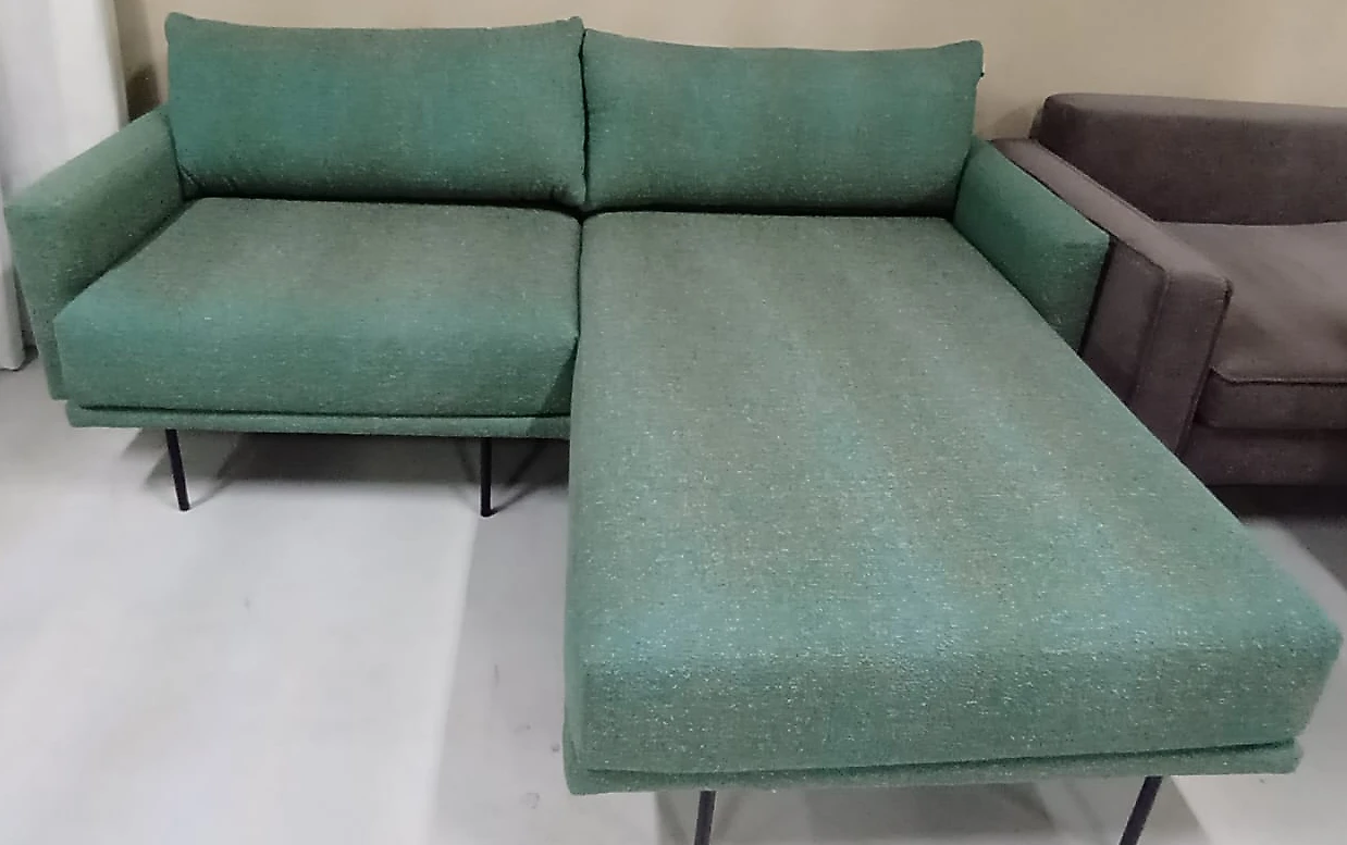 Угловой диван в прихожую Мисл-1 Textile Azure арт. 2001634614