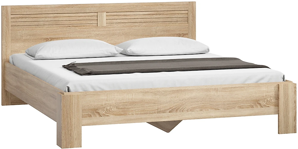 Двуспальная кровать молочный дуб Кантри-180