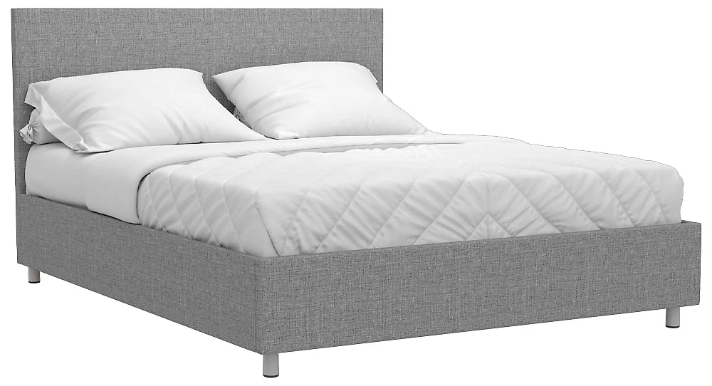 Широкая кровать Белла 160х200 с ламелями Кантри Грей