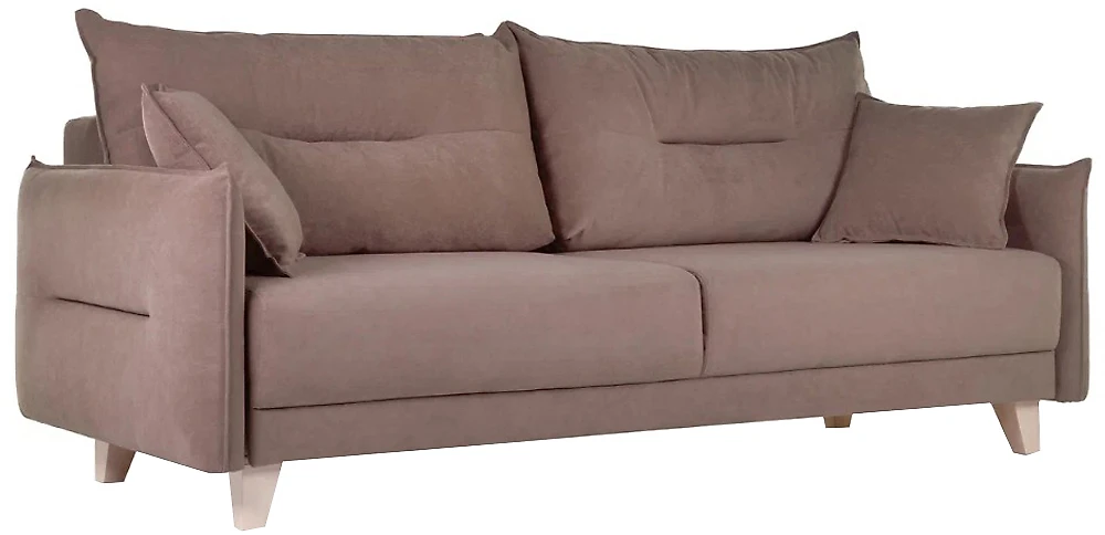 Прямой диван из велюра  Вэлс трехместный Дизайн 1