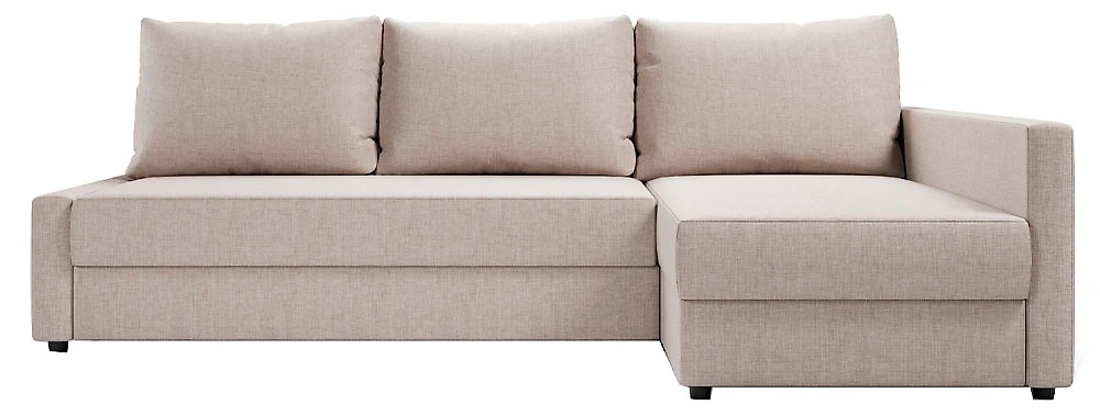 Угловой диван с правым углом Фрисби Кантри Беж
